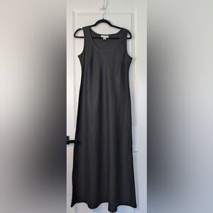 Vintage Brooks Brothers Women’s Linen Maxi Dress Black Size 12
